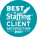 2021 Best of Staffing Client Satisfaction Award