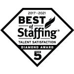 2021 Best of Staffing Talent Satisfaction Diamond Award