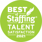 2021 Best of Staffing Talent Satisfaction Award